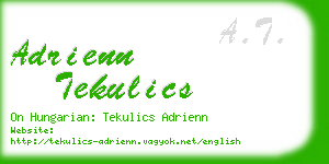 adrienn tekulics business card